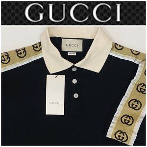 Gucci Polo Shirt XL Black GG